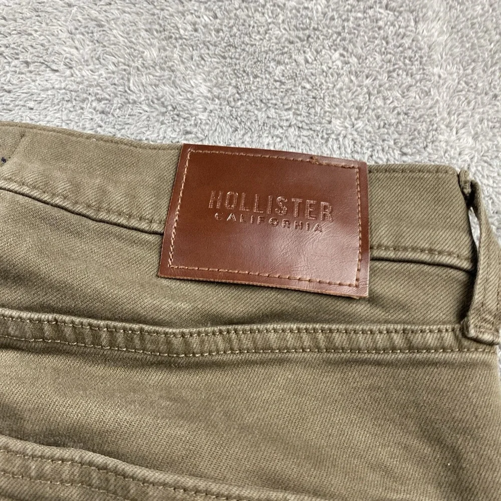 Hollister Epic Flex Slim Straight Jeans Mens 32x29 Tan‎ Low Rise